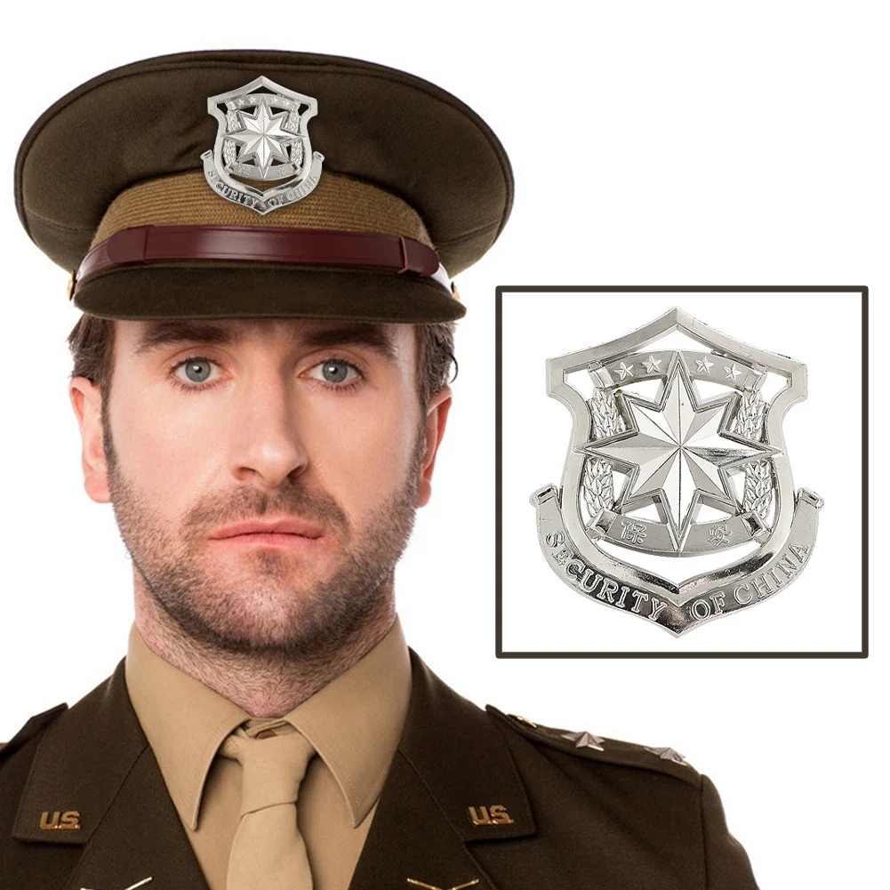 1PC Alloy Tactical Military Security Cap Badge Logo Corsage Lapel Pin Clothing Brooch Accessories Metal Cosplay Props Crafts