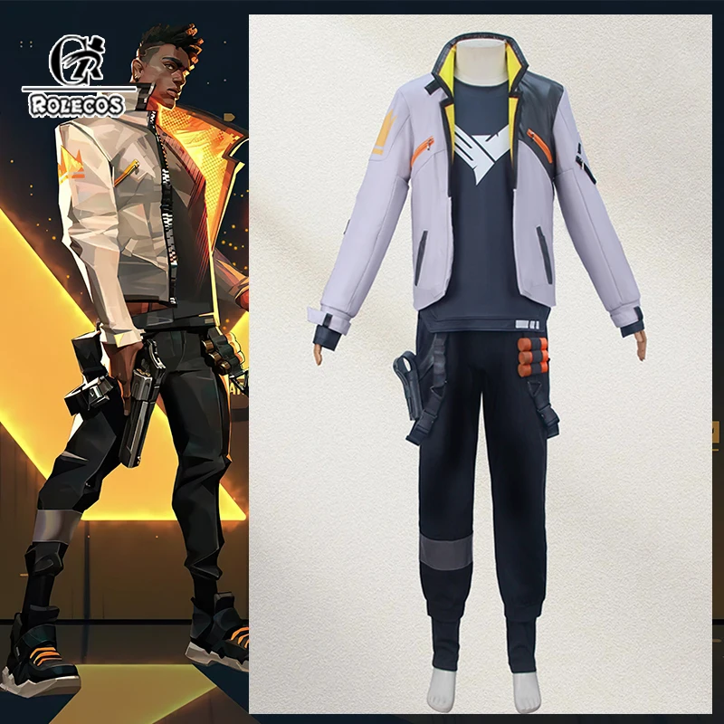 ROLECOS Men Phoenix Combat Outfit, Cool Themed Costume, Full Set for Halloween Carnival Comic Con Role Play