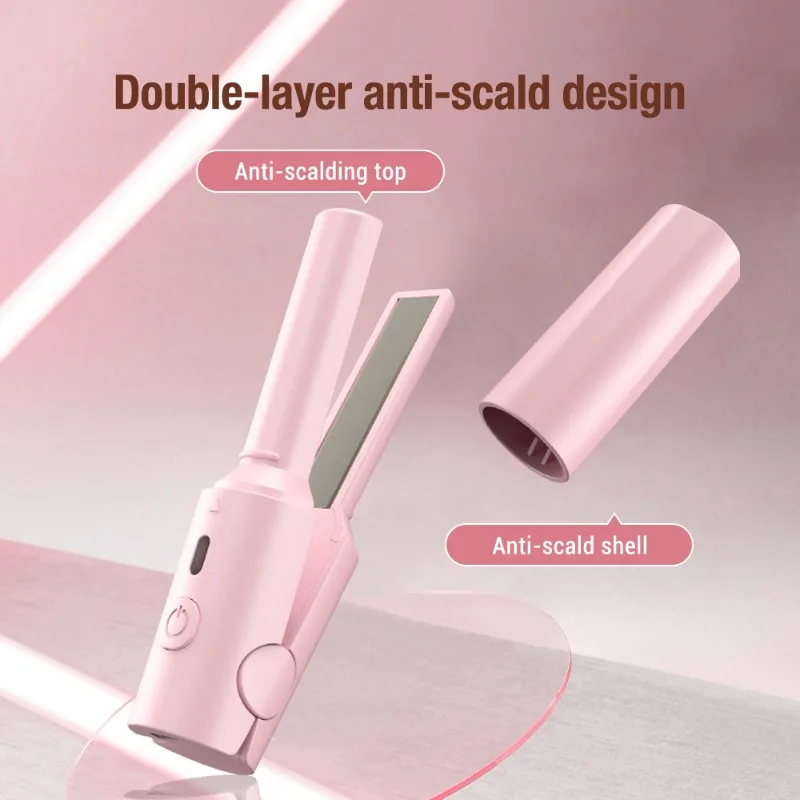 

Portable Hair Straightener Mini Curling Iron Women Ceramic Straightening Styling Tools Curling and Straightened Dual-use Splint