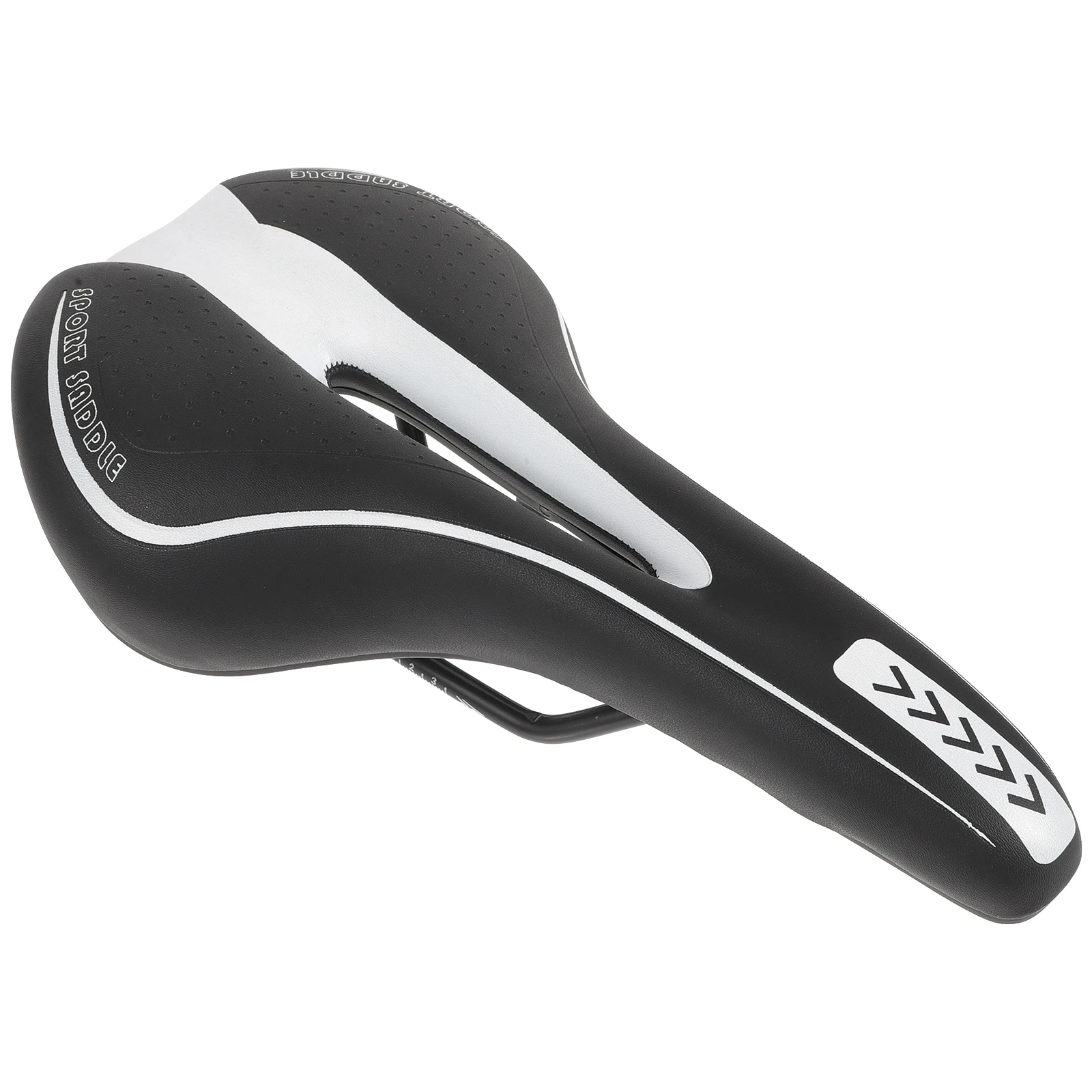 

1pc Bicycle Seat Comfortable Bike Saddle for Mountain Road Racing Bikes Black White Shockproof Cushion Easy Wash Cycling Pad