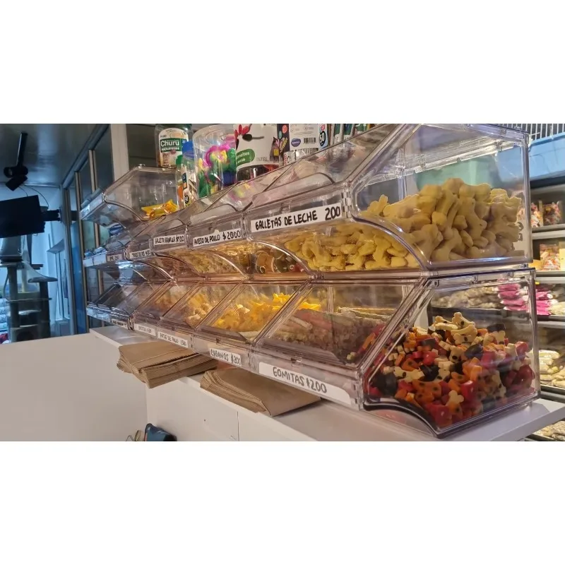 صناديق الحلوى وجبة خفيفة رف عرض الرف الشوكولاته السائبة الغذاء الحلوى عرض الرف المكسرات الحلوى عرض صناديق الوقوف للتسوق #4