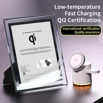 2025 Nová bezdrátová nabíječka Qi2 3 v 1 s rychlonabíjecí stanicí a skládacím držákem pro iPhone 16 15 14 ProMax Airpods Apple Watch 10 nejlepší prodej Nabíječky Apple - №5