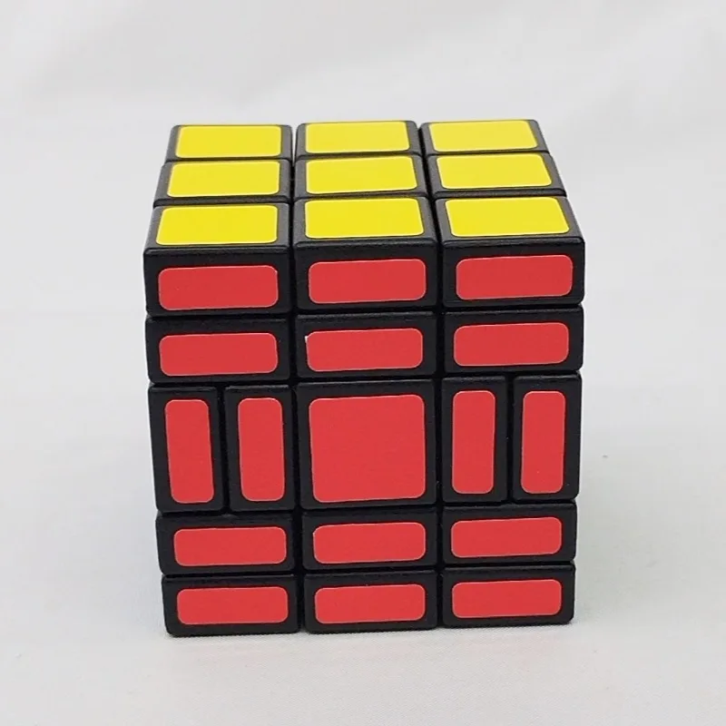 New CubeTwist 3x3x5 Barricade Magic Cube Black Stickers Speed Puzzle Twisty Brain Teaser