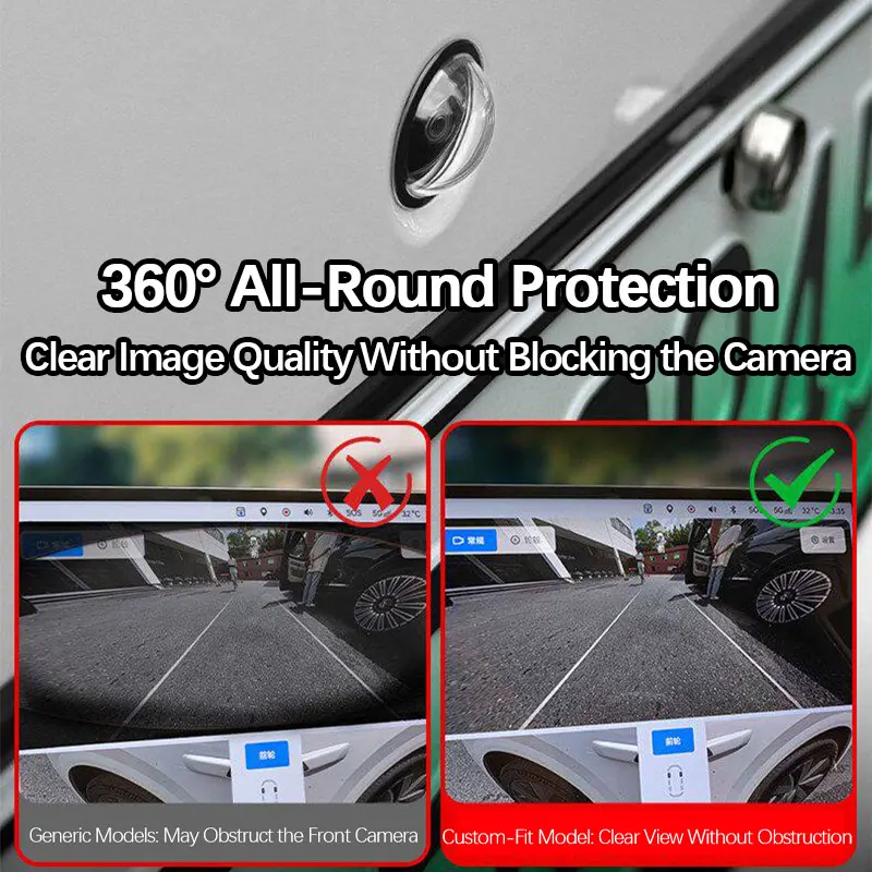 Car Camera Protective Cover, universal for 360 panoramic reversing camera, high definition film for car camera protection view 4