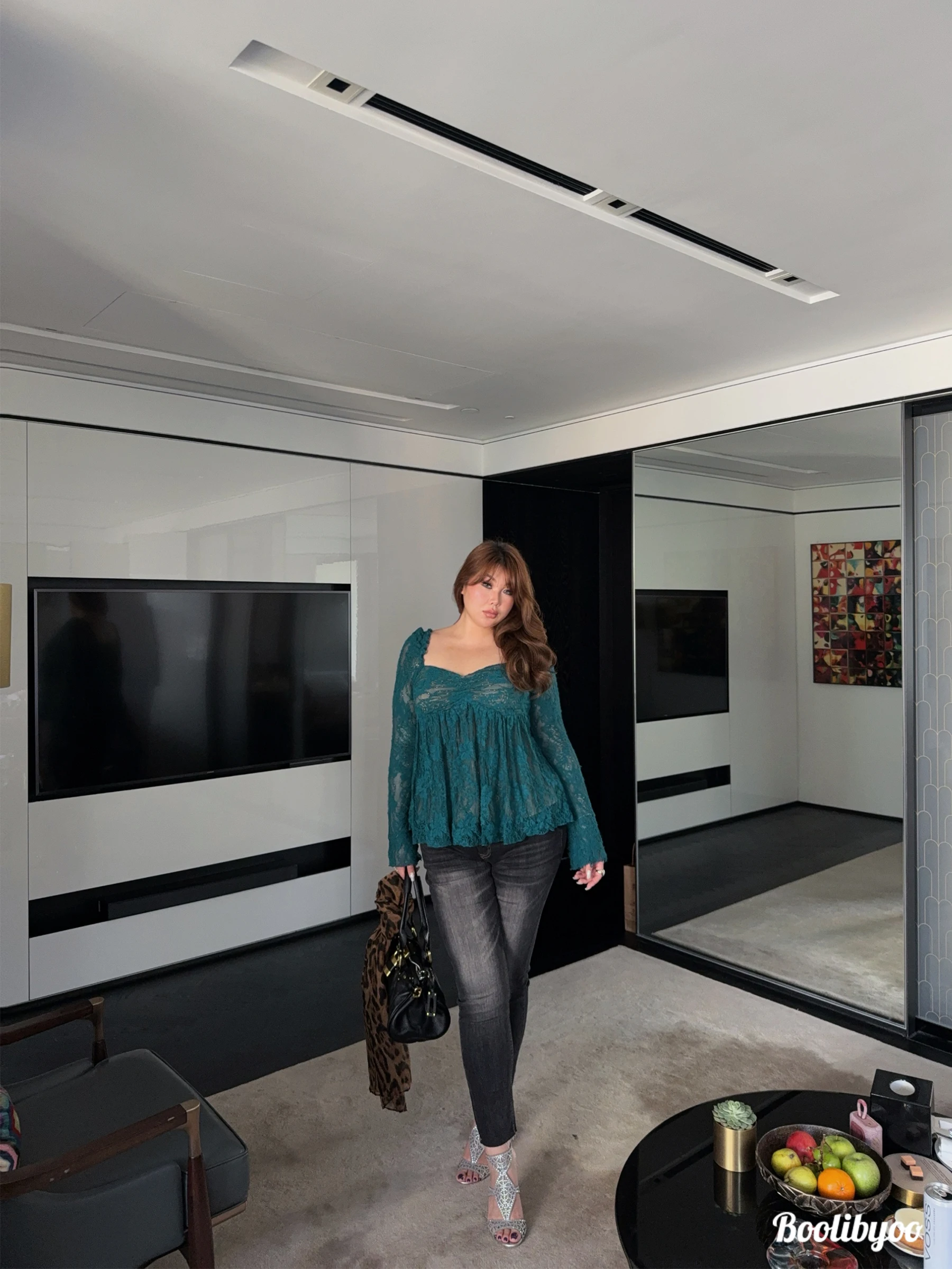 

Boolibyoo Faionable Slim Fit Distred Jeans Korean Manga Sensation Pants Large Size Vintage Waed Slimming Skinny Jeans