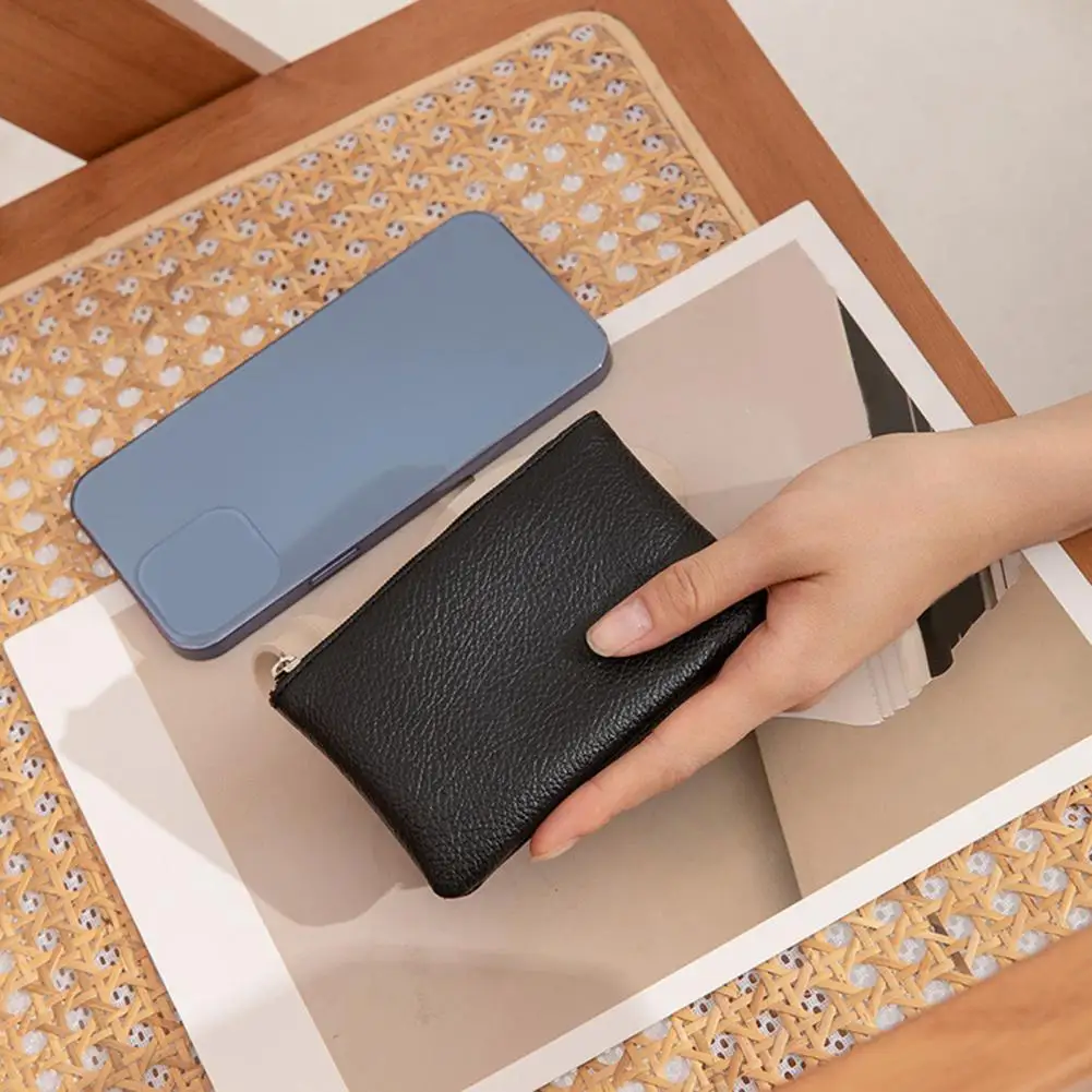 Fashion Slim Wallet  Short Solid Color Minimalist Wallet  Small Wallet Coin Purse Money Case