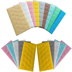 Tatami Anti-collision Wall Mat Soft Thicken Self-adhesive Three-dimensional Wall Stickers Kids Bedroom Living Room Foam Cushion