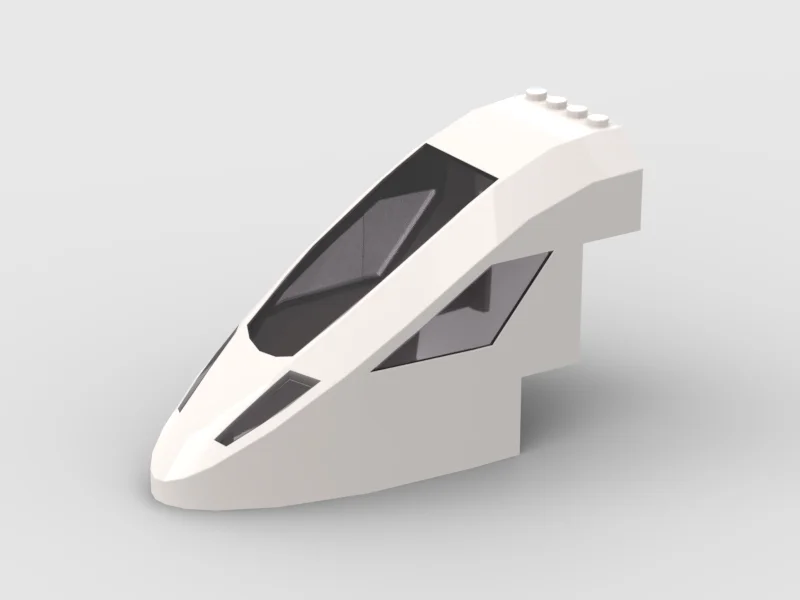 *Train Front 14 x 6 x 7 1/3* X004 1pc DIY enlighten block brick part No. 15536 Compatible With Other Assembles Particles