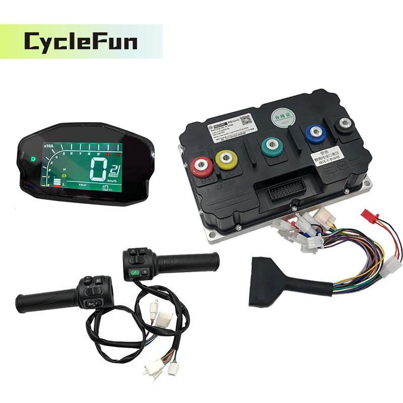 

ND961200 96V Peak 1200A Hall Sensor 8KW-12KW High Power FarDriver Controller With DKD Display Throttle for Electric Motorcycle