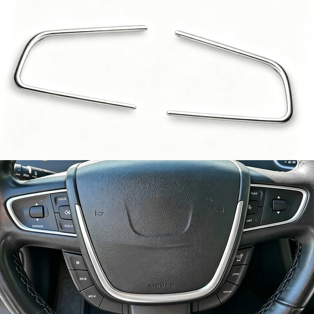 Car Steering Wheel Button Sticker Trim for Peugeot 508 2011-2018 3008 2016 - 2018 Decorative Cover Styling Interior Accessories