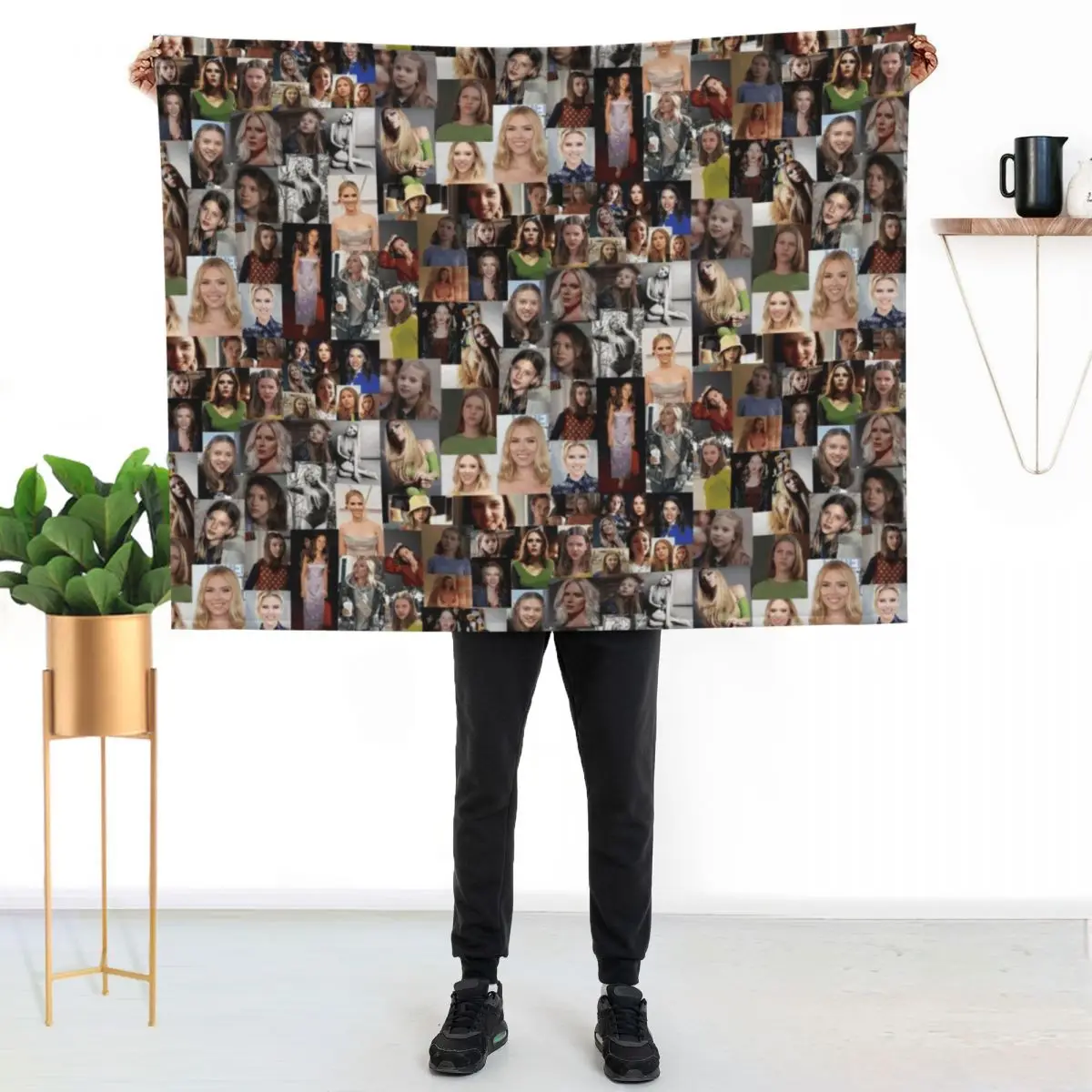 

Scarlett Johansson (version 2) Throw Blanket Cozy Home Blanket Gift for Christmas Holiday