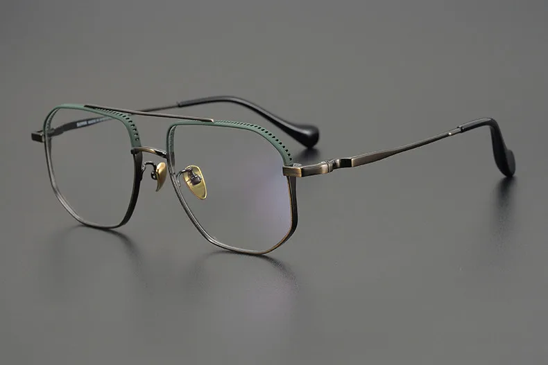 Japanische Design Pilot Titan Quadrat Gläser Rahmen Männer Optische Brillen Frauen Myopie Lesen Rezept Brillen Brillen – Detail 6