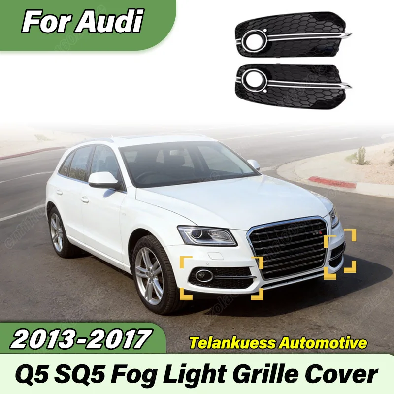 

Для Audi Q5 SQ5 Standard 2013-2017: Комплект для модификации кузова в стиле SQ5 — передний бампер, решетка радиатора с сотовой структурой и накладки на фары