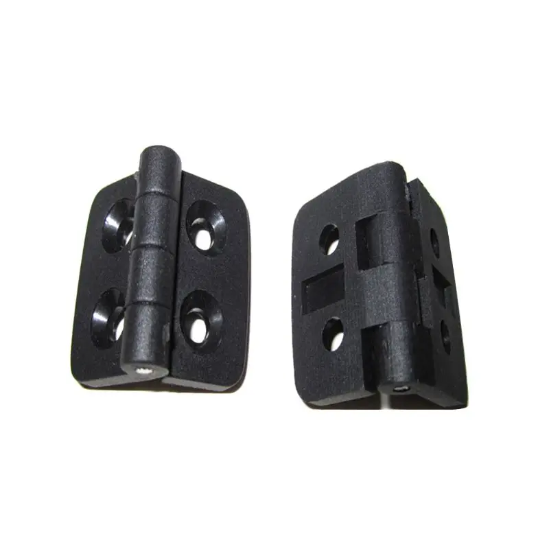 Description Picture 3 of item652F 10 Pieces Black Plastic Hinges Folding Butt Hinges Light Duty Drawer Cabinet Door Hinges Furniture Hardware Durable