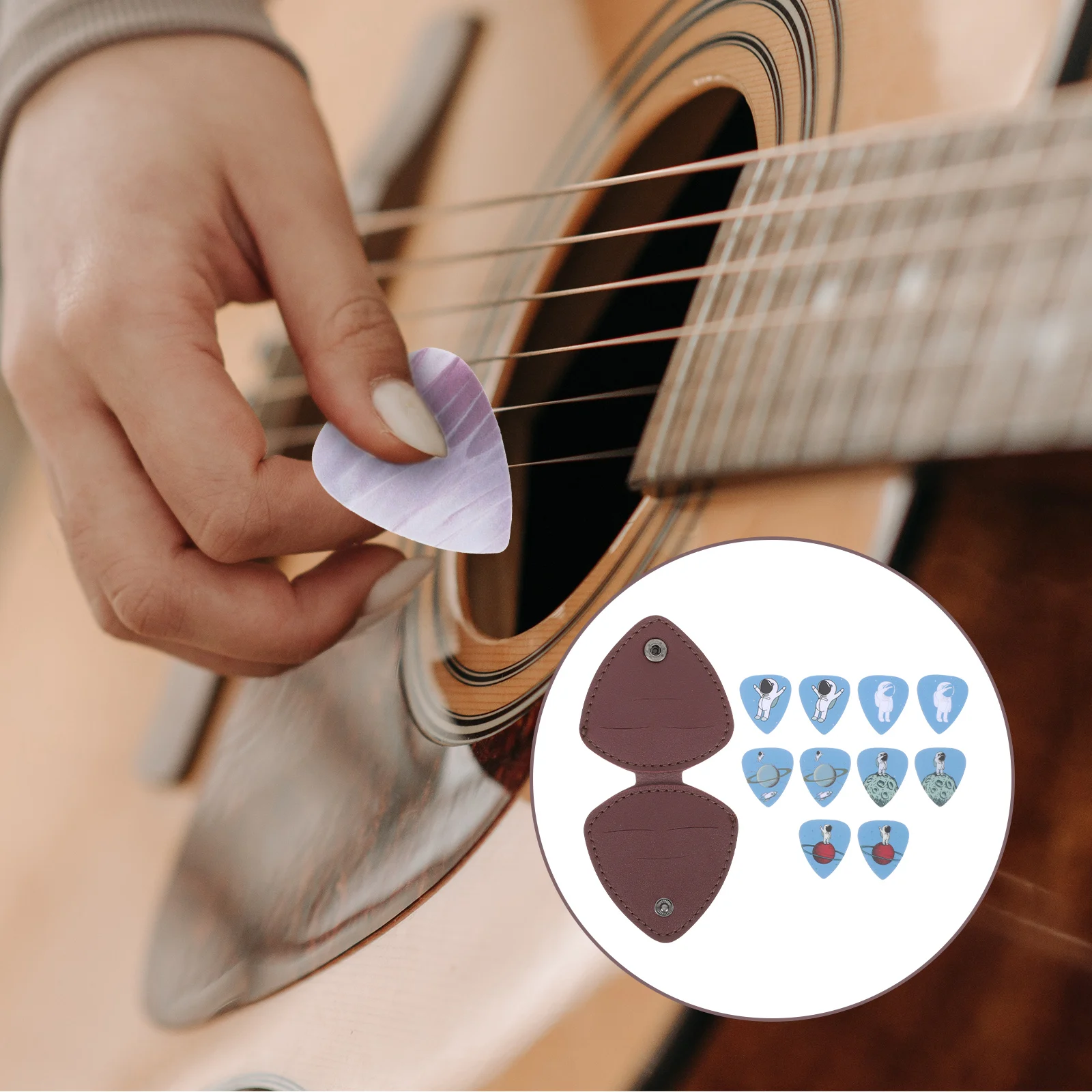 

1 set Picks Plastic Plectrums Ergonomic Durable Folk Electric Guitar Plastic Guitar Picks Accessories Stringed Parts