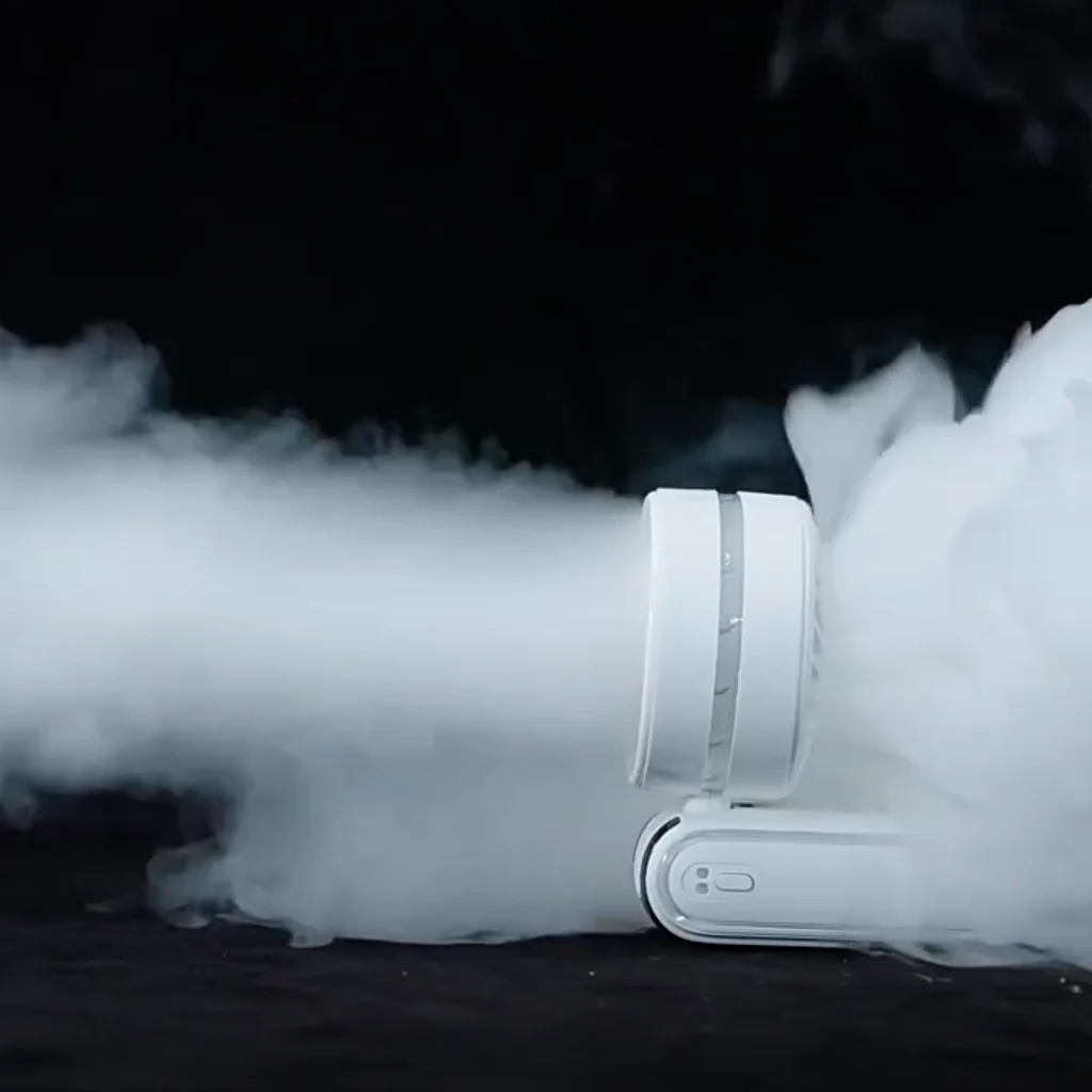 Ручной охлаждающий вентилятор, 100 скоростей, аккумулятор 3600 мАч, бесшумное охлаждение одним касанием, складная подвеска на шею и подставка для телефона