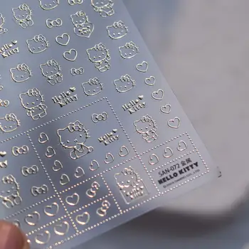 8 最佳銷售 銀色美甲貼紙 - №4