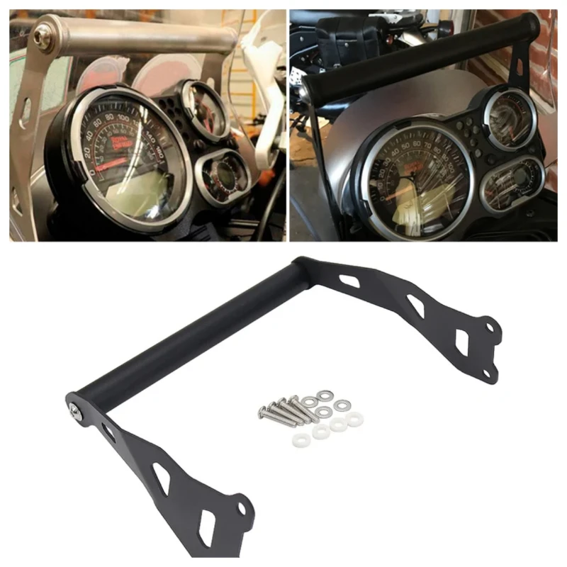 Fit For ROYAL ENFIELD HIMALAYAN 2016-2020 2019 Motorcycle Accessories Mobile Phone GPS Navigaton Plate Bracket Bar Mount
