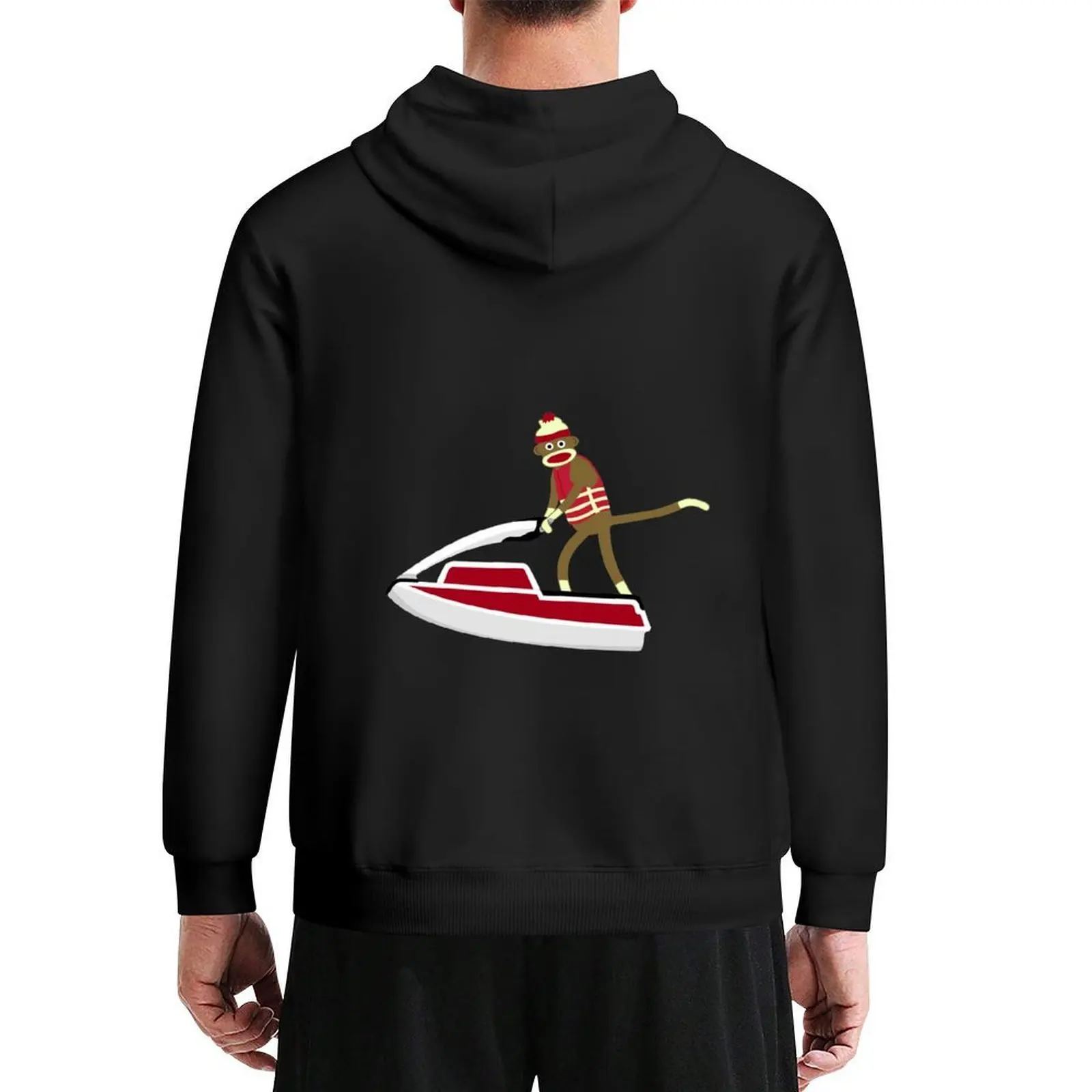 

Sock Monkey Jetski Hoodie men's winter sweater men clothes men clothing graphic t shirts men hoodies for high quality