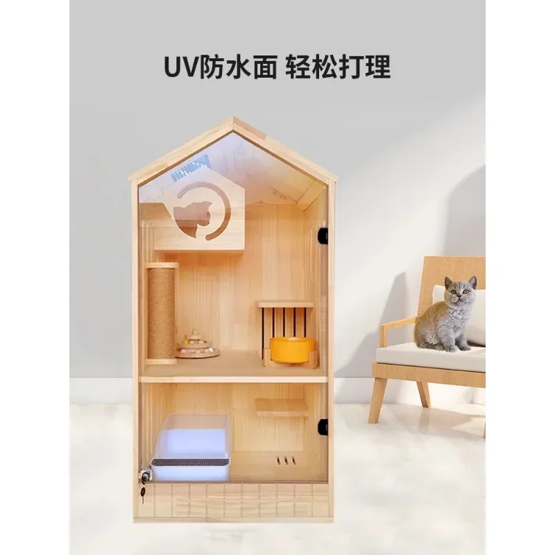 

Домашний шкаф из массива дерева Cat Cottage