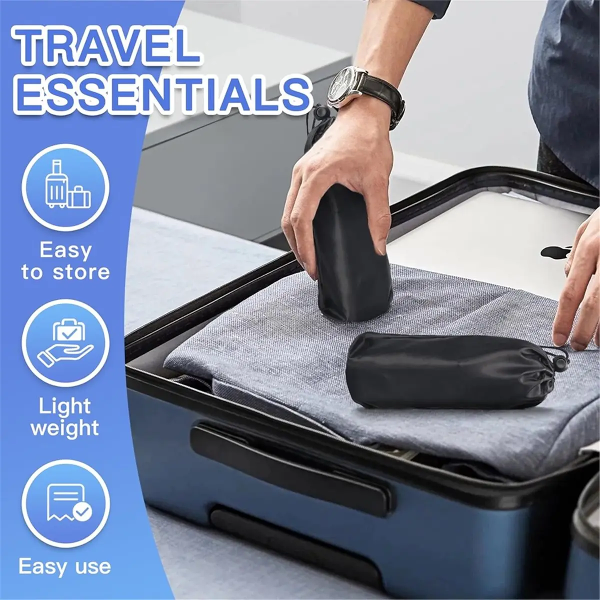 2-Pack Airplane Travel Footrest Hammock - Relax Your Feet - Travel Essentials Comfy Foot Hanger Plane Footrest