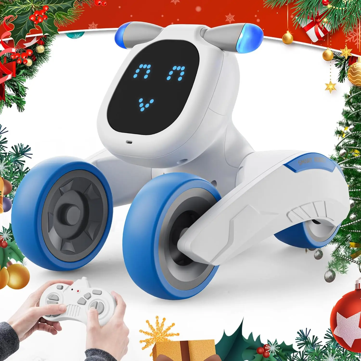 

Smart Robot Dog Toy Intelligent Electronic Stunt Voice Command Programmable Touch-sense Music Interactive Talking Pets
