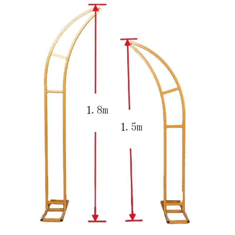 2 pcs New Wedding Arch Wrought-iron Horn Gate Yangjiaomen Outdoor Lawn Wedding Flower Arch Stage Background gate arch Party