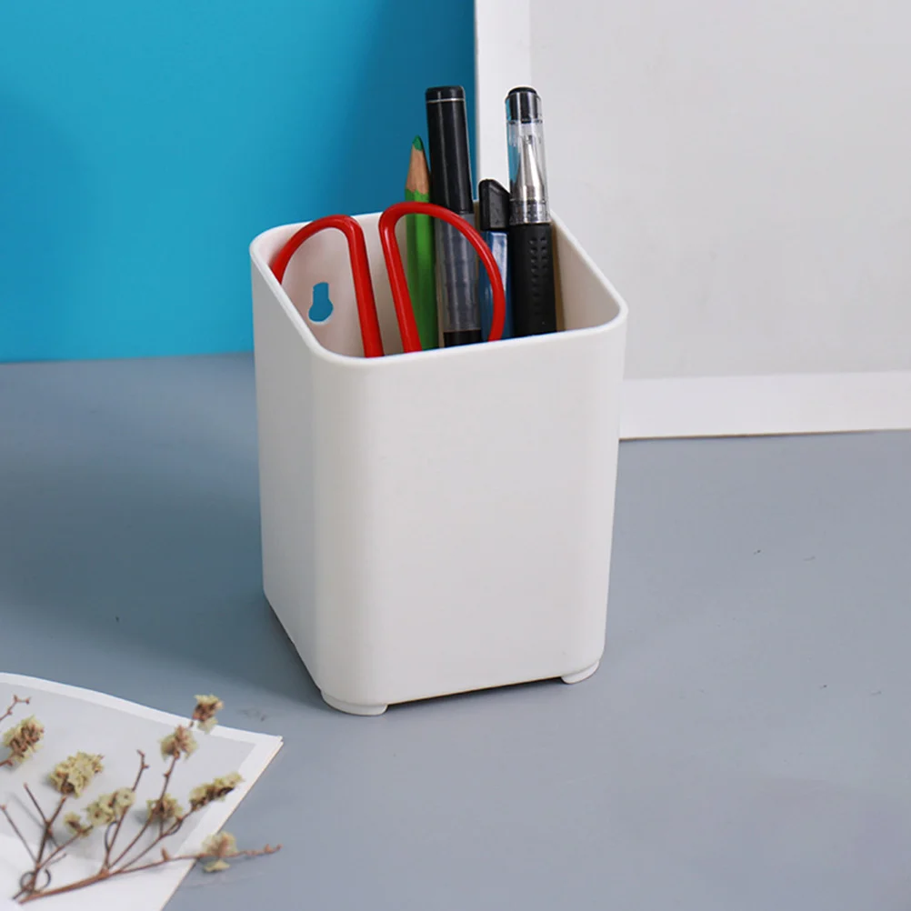 

2Pcs Storage Box for Desk Pen Organizer Premium ABS Desktop Pencil Holder Lightweight Portable Makeup Brush and Stationery