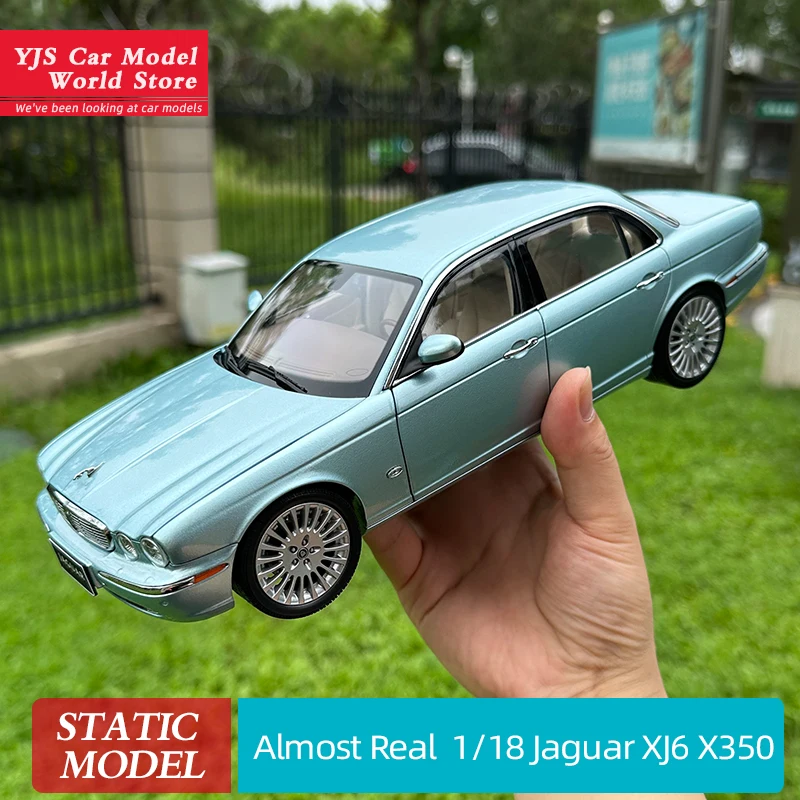 Los modelos de coches casi reales AR 1/18 Jaguar XJ6 X350 dan regalos a amigos, juguetes para adultos, regalos de cumpleaños a amigos, espectáculo