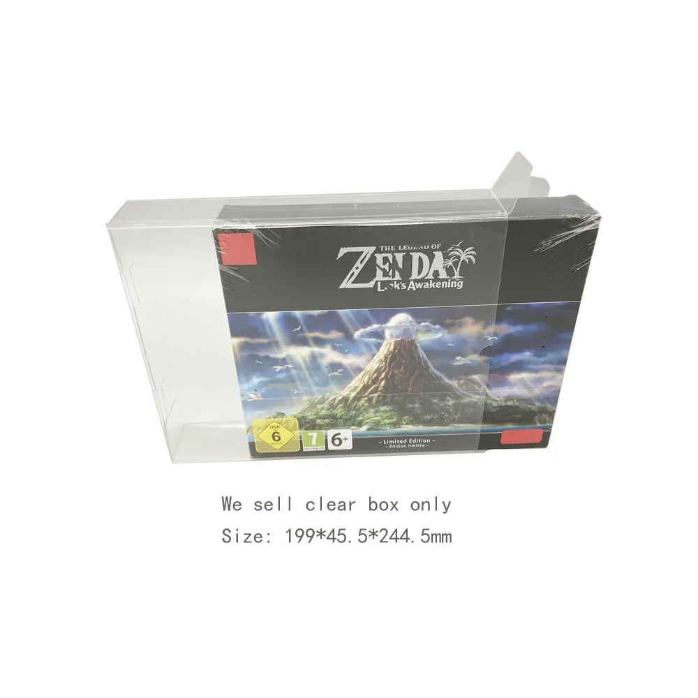 Clear protective PET cover  For SWITCH NS  For links awakening EU Limited Edition collection display box