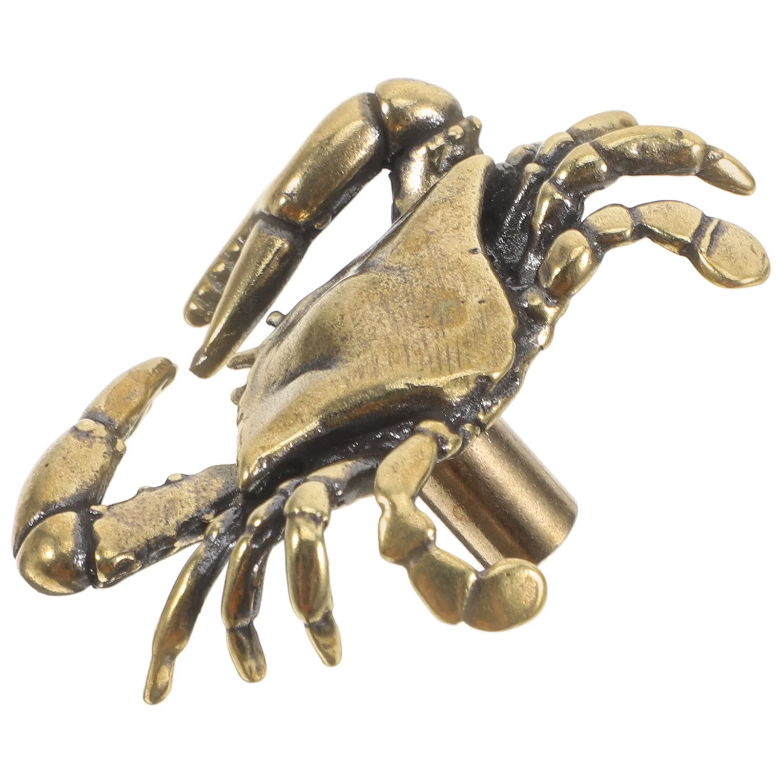 

1pc Brass Crab Cabinet Pull Handle Sea Theme Decorative Drawer Knob For Kitchen Cupboard Dresser Hardware Marine Style