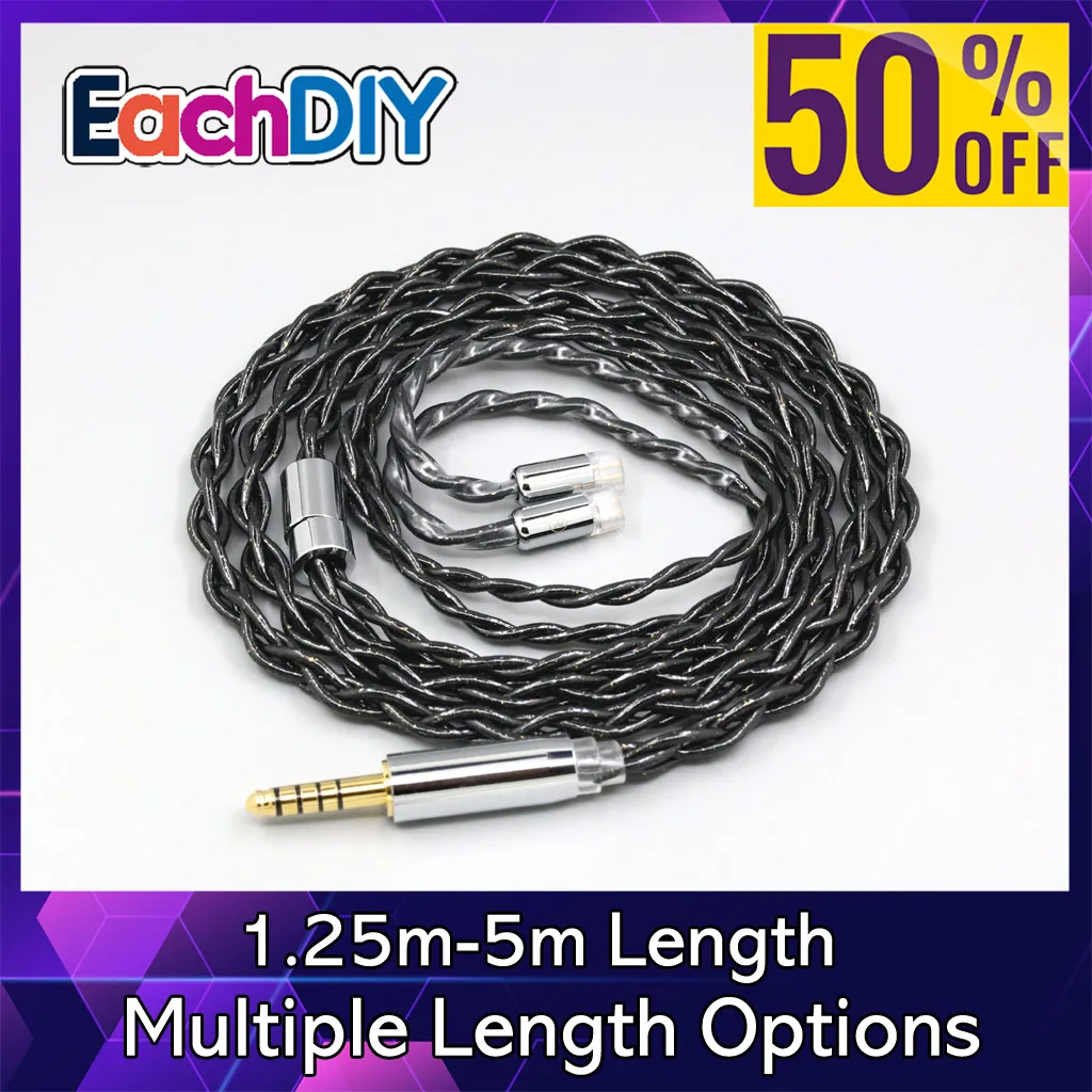 

99% Pure Silver Palladium Graphene Floating Gold Cable For UE11 UE18 pro QDC Gemini Gemini-S Anole V3-C V3-S V6-C LN008348