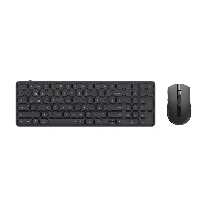 

Rapoo 9350S Wireless Keyboard and Mouse Set Ultra Thin Compact Layout Pc Office Desktop Laptop Accessories Mute Keyboard Win Mac