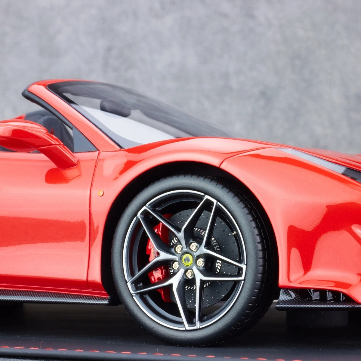 BBR 1:18 488 Pista Spider Red Simulation Limited Edition Resin Metal Static Car Model Toy Gift