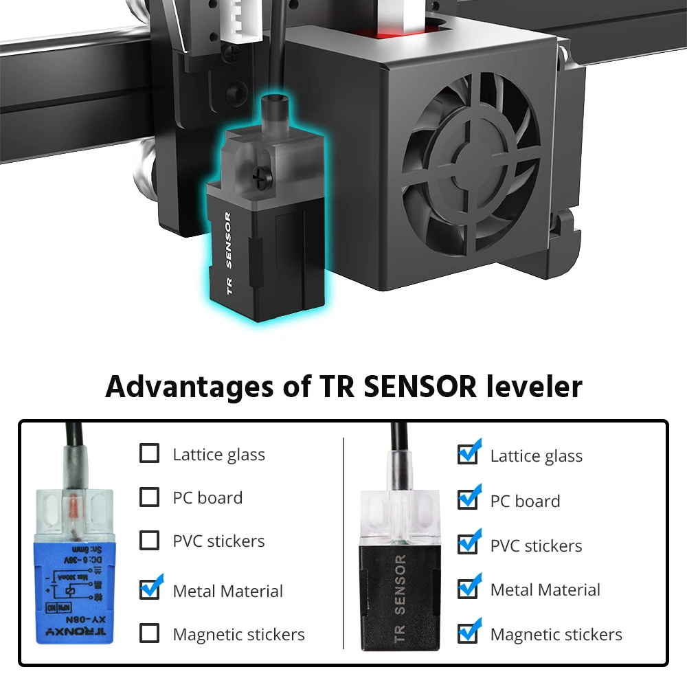 Tronxy X5SA 400 pro 3D Printer Kit - All-Metal Extruder Auto Leveling Stable Cube Frame FDM 3D Printing Machine