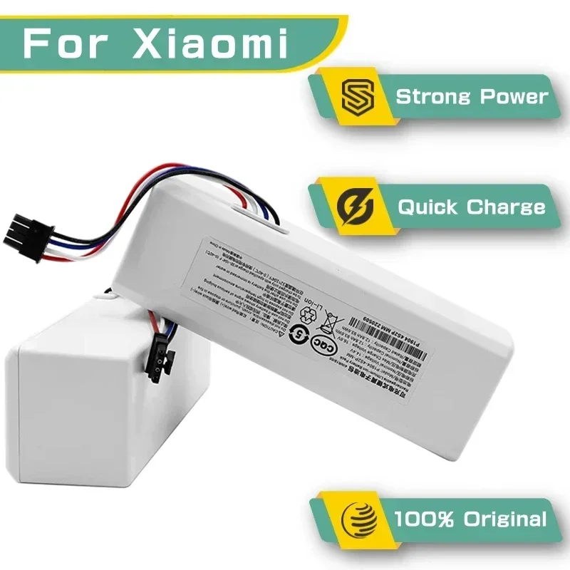 

100% Original Replacement Battery For Xiaomi Robot 1C P1904-4S1P-MM Mijia STYTJ01ZHM Vacuum Cleaner Sweeping Mopping Robot G