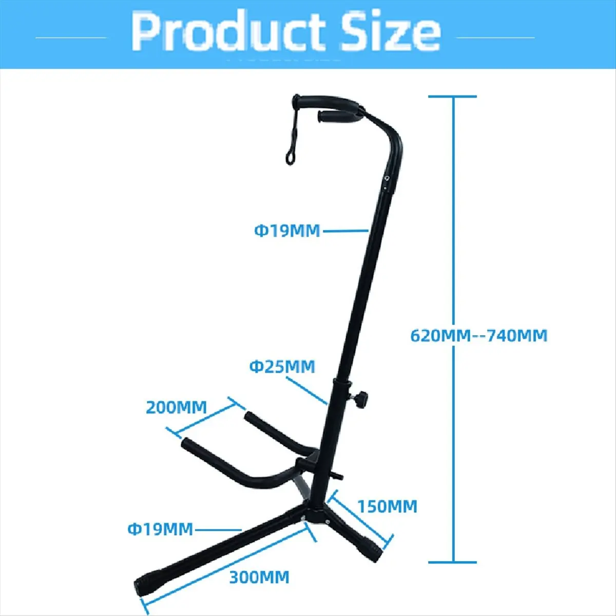 

Металлическая напольная стойка ABXI для электрогитары, портативная подставка для бас-гитары, держатель для музыкальных инструментов