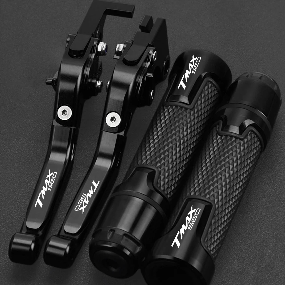 

Motorcycle TMAX560 2023 2024 Brake Clutch Levers Handlebar Handle Grip ends CNC For Yamaha TMAX T MAX 560 2019 2020 2021 2022