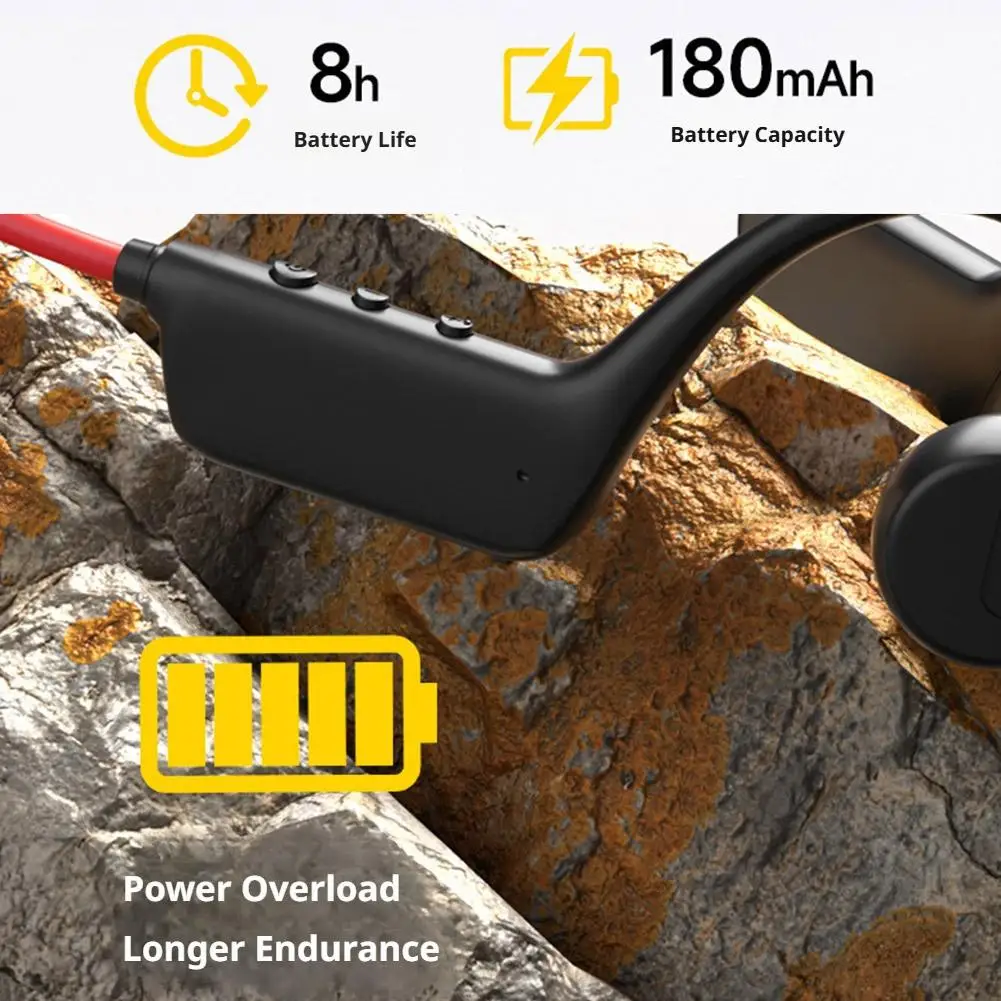 2026 Headset Wireless Swimming Headphones IPX8 Waterproof Bluetooth 5.4 Sports Earphones With Mic For Fitness view 6