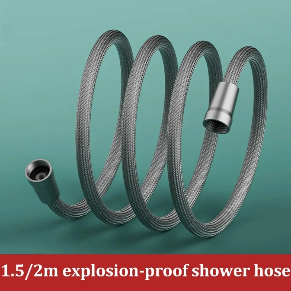 Braided shower pipe, universal water pipe, cold and hot water shower head, explosion-proof connection pipe