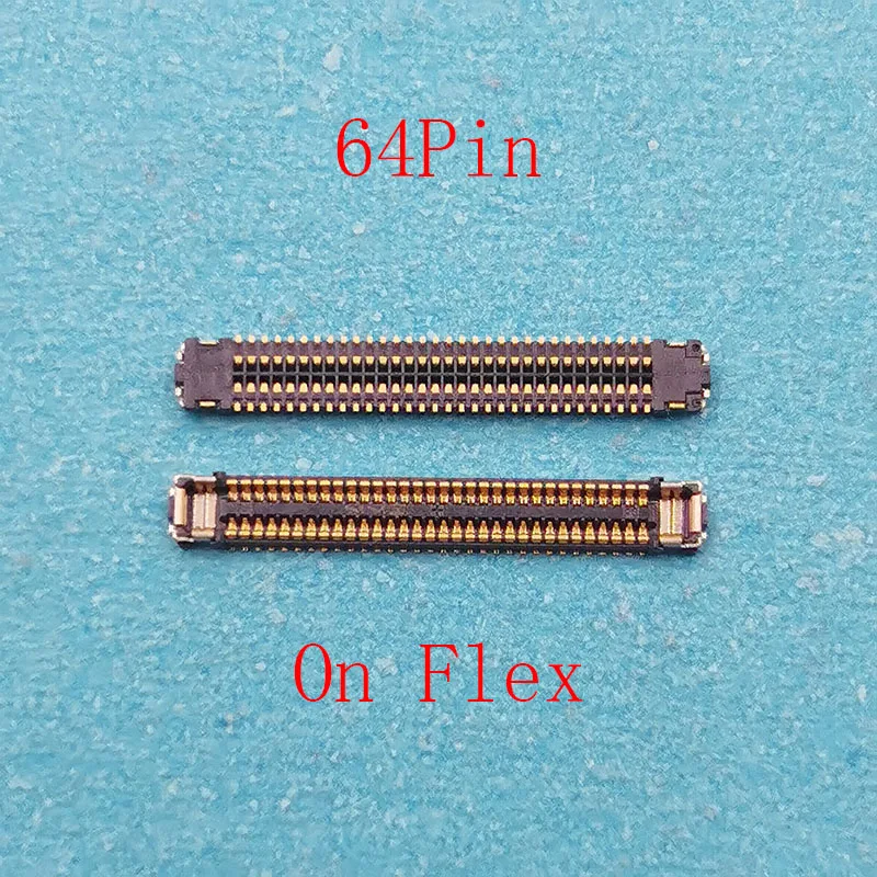 5Pcs 64Pin USB Charger Charging FPC Connector On Motherboard For Samsung Galaxy S8 G950 G950F/S8 Plus G955 G955F/A50 A505 A505F