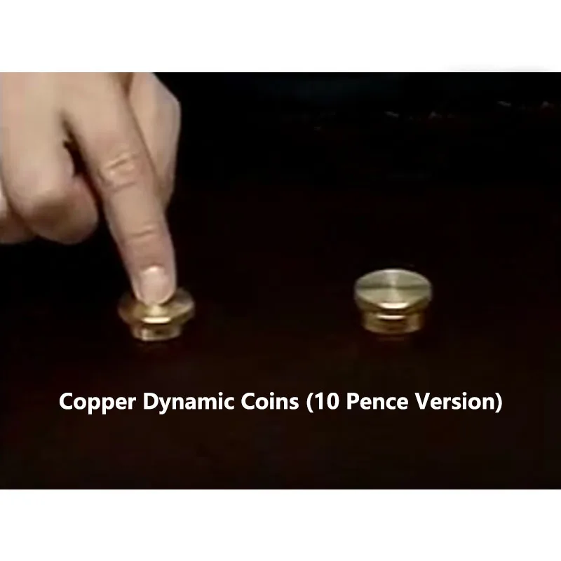 

Медные динамические монеты (10 песен версии) Волшебные трюки Монета Покрытие от мух Волшебный реквизит Крупным планом Уличная монета Деньги Магия