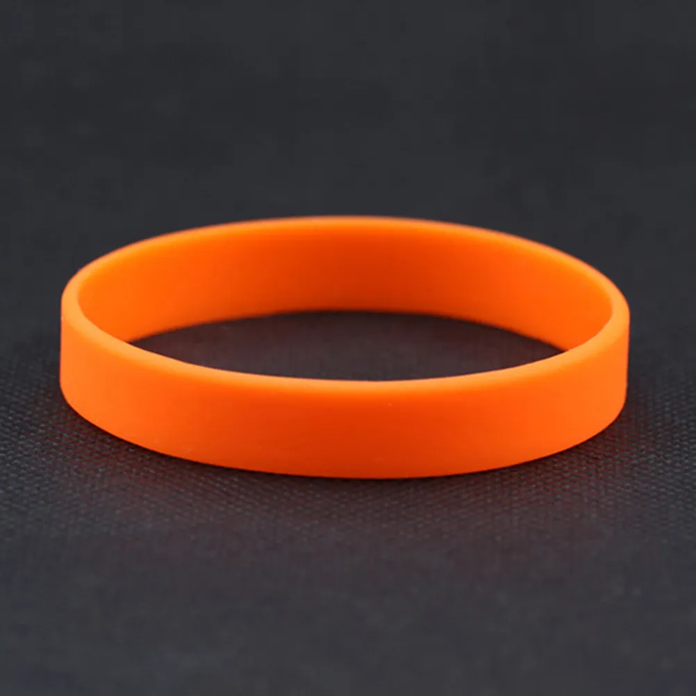24Pcs Silicone Blank Silicone Wristbands For Party Favors Adults Bulk Mixed Colors Comfortable Wear