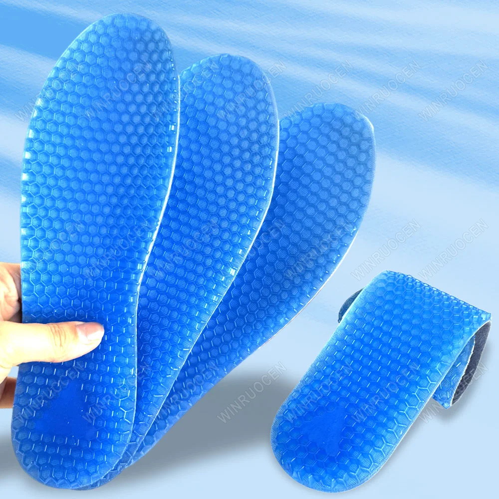 

Silicone Sports Insoles Arch Support Sports Running Gel Insole Insert Buffer Honeycomb shock-absorbing, Sports Insole man women