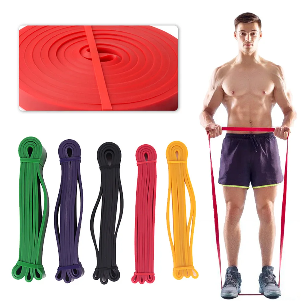 208cm Latex Resistance Bands Pull Up Gym Home Fitness Rubber Expander Loop Strength Assist Workout Training Equipment