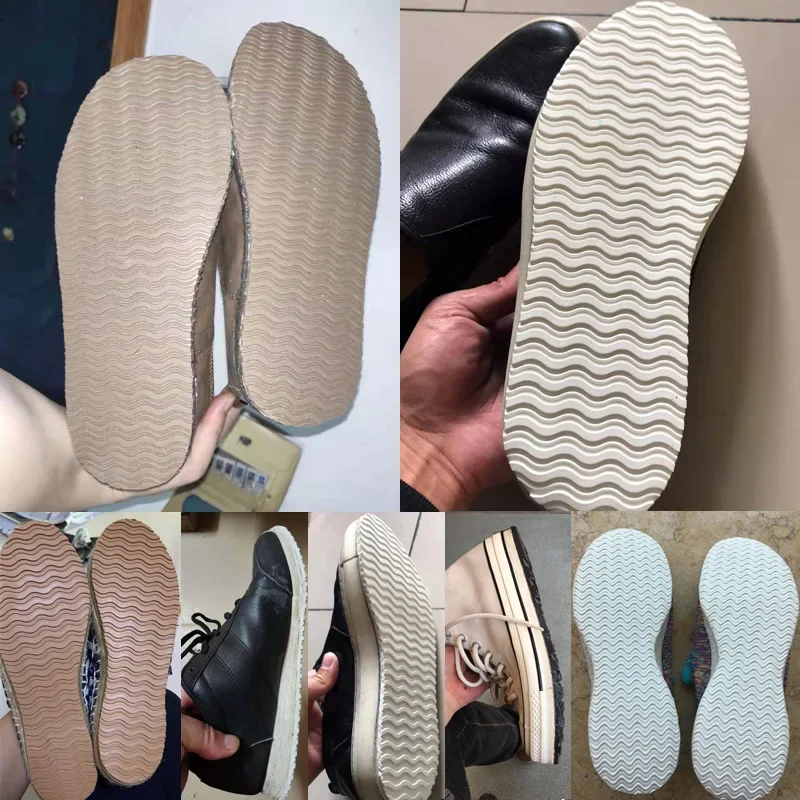 Rubber Full Soles for Shoes Outsoles Insoles Anti Slip Ground Grip Sole Protector Sneaker Repair Worker Shoe Self Adhesive Pads