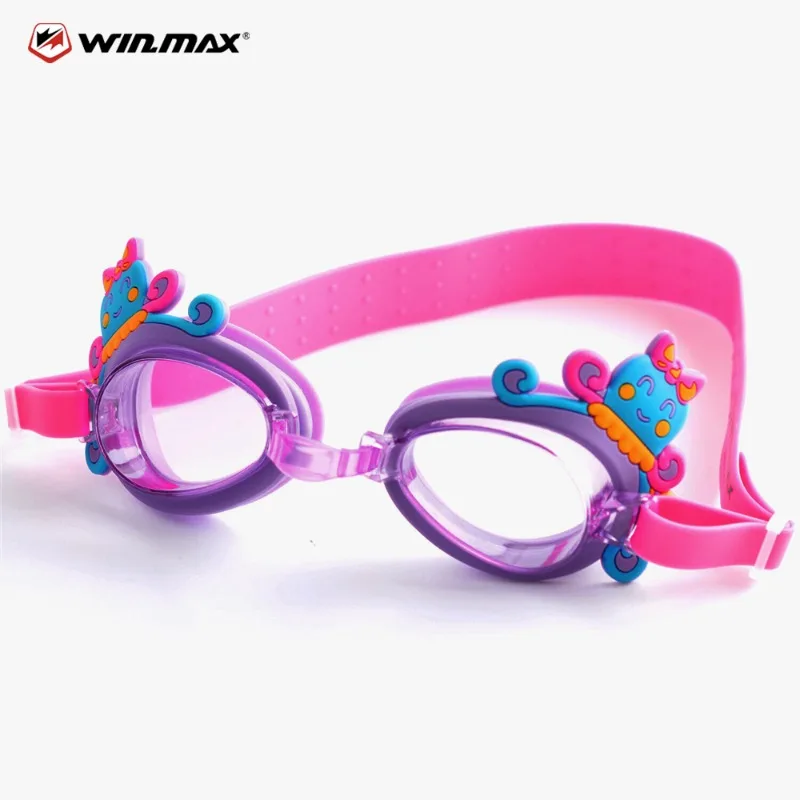Win.Max Kids Anti Fog Swimming Goggles Mermaid Jellyfish Crab Style For Boys Girls