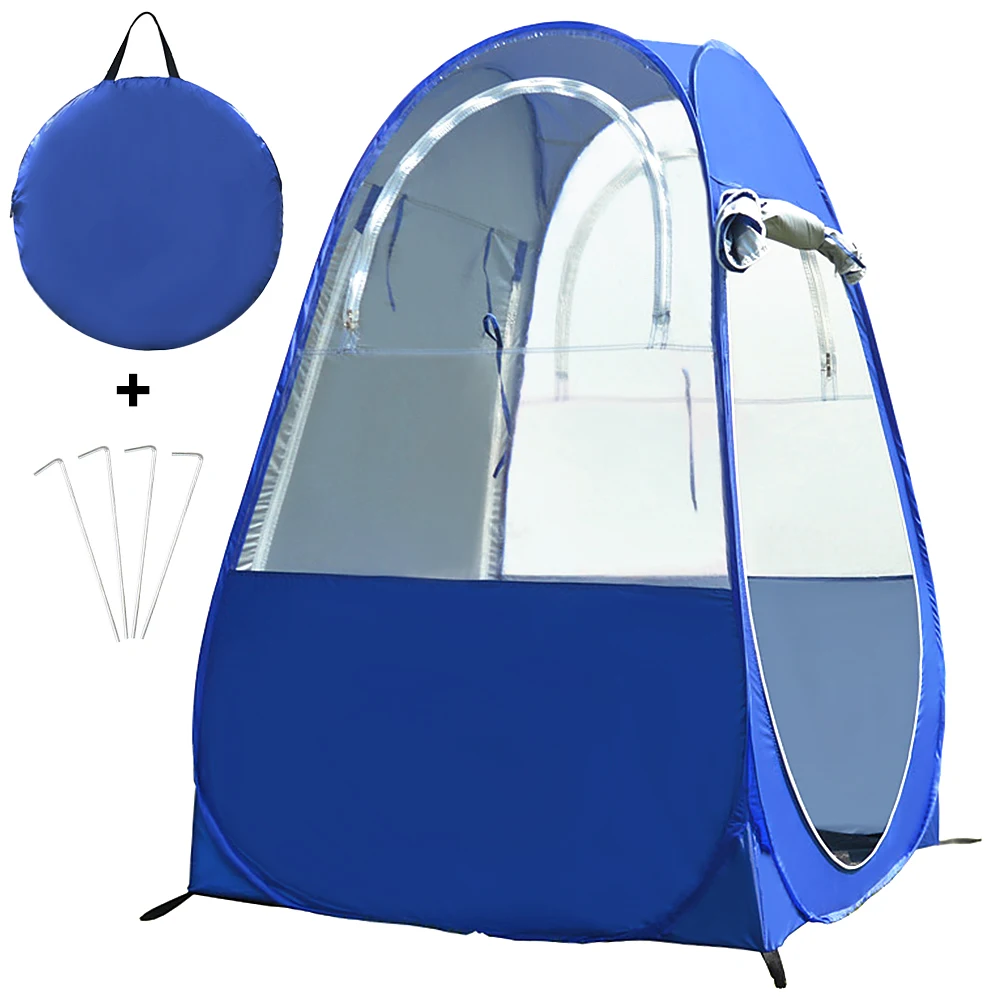 Single Person Winter Fishing UV-protection Pop Up Tent Automatic Rain Shading Camping Equipment Outdoor Portable with 2Windows
