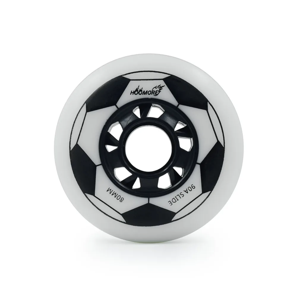 سوبر تستحق 90A 80 مللي متر 76 مللي متر 72 مللي متر عجلة التزلج على الجليد مع كرة القدم الطباعة الشريحة التزلج الإطارات 72 76 80 مضمنة Ruedas 8 قطعة/الوحدة