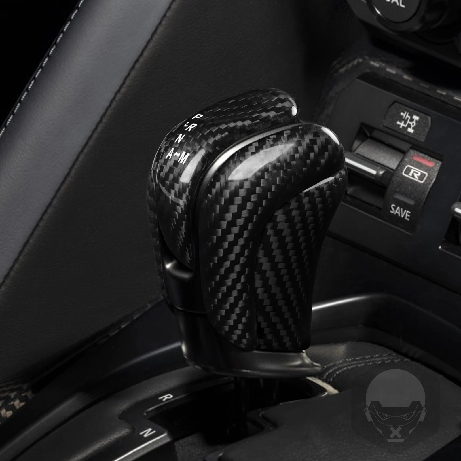 For Nissan GTR R35 2017-2022 Real Dry Carbon Fiber Shift gears Gear knob header Panel Cover Car inside decorative Accessories